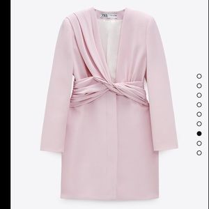 Pink Zara blazer dress